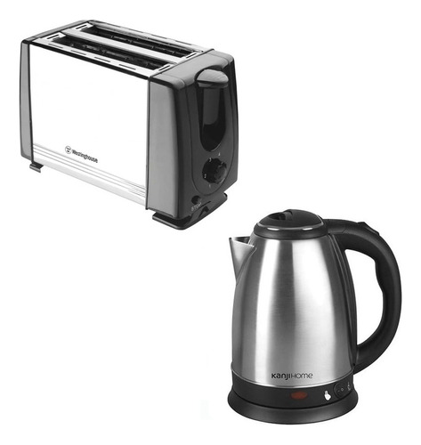 Combo Pava Electri Acero Corte Mate+ Tostadora Westinghouse 