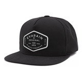 Gorra Flat Gabardina Negro Classic Vintage Premium Eva Rain®