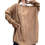 Maxi Sweater Talle Especial Invierno Mujer Amplio