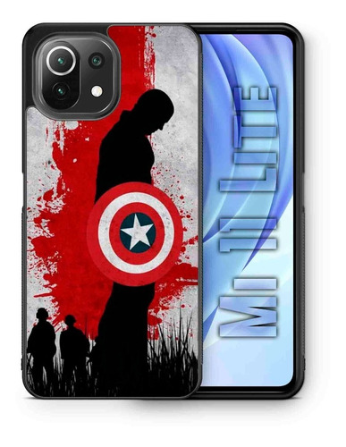 Funda Xiaomi Mi 11 Lite Capitán América Blood Tpu/pm