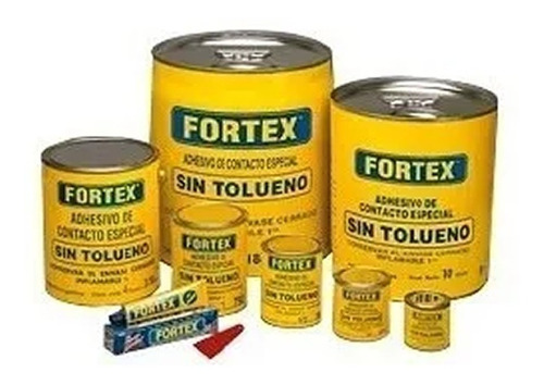 Cemento De Contacto Fortex Sin Tolueno X 18l