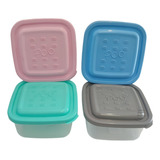 Pack De 4 Hermeticos De 1 Litros / 4x1 Marca Poo Recipientes