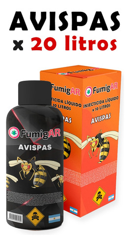 Insecticida Veneno Para Avispas Mata Liquido X20 Litros