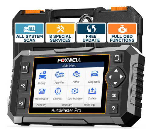 Scanner Automotivo Foxwell Nt624 Elite All System 8 Reset