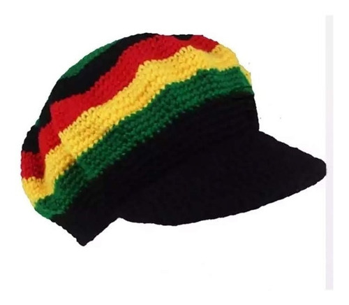 Gorro Bob Marley Boina Plana Sombrero Jockey Bob Marley 