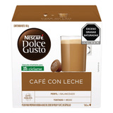 Cápsulas Nescafé Dolce Gusto Café Con Leche 160 G Caja16