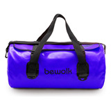 Bolso Estanco Bewolk 25 Litros Con Solapa Impermeable Color Azul