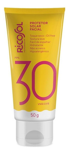 Protetor Solar Facial Ricosol Fps 30 Vegano 50g
