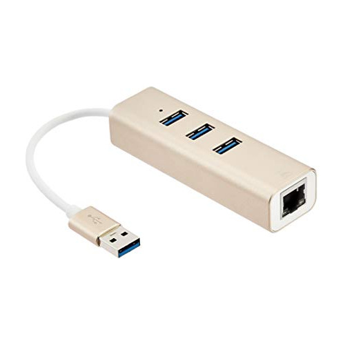 Aluminio 3 Puerto Usb 3 0 Cubo Puerto Ethernet Gigabit ...