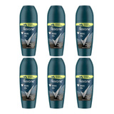Desodorante Roll-on Rexona 50ml Masculino Inv-kit C/6un