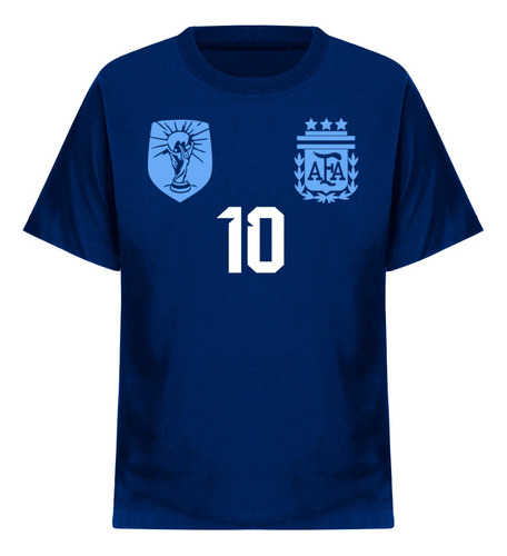 Remera Afa Selección Argentina Fútbol Algodón Escudo 2