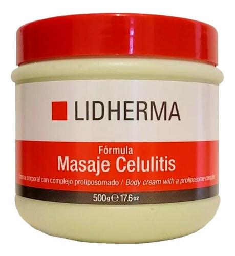 Lidherma Masaje Control X 500 G Celulitis Adiposidad Verde