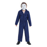 Michael Myers Halloween Fiesta Mono Cosplay Disfraz Con Máscara Para Niños
