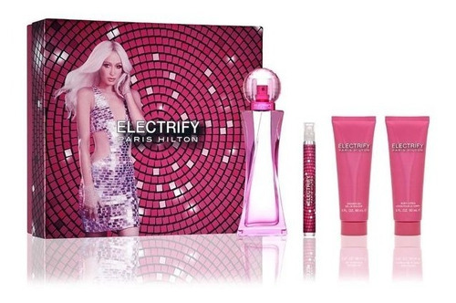 Estuche Paris Hilton Electrify Edp (4pcs) -100%original