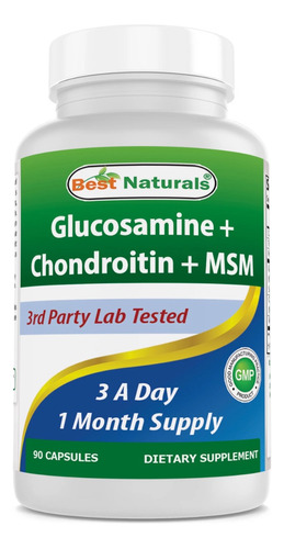 Glucosamina + Condrointin + Msm De Best Naturals