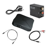 Set Convertidor Audio Óptico A Bluetooth Tv/carro/audífonos