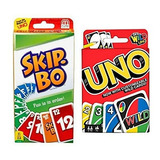 Juego De Cartas Skip Bo Incluido Con El Juego De Cartas Uno