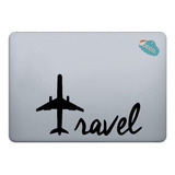 Calcomanía Sticker Para Laptop Travel Avión