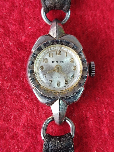 Reloj Cuerda Antiguo Mujer, Buler 17 Jewels, Swiss Made.