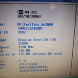 Laptop Hp Pavilion Dv2000 Se Vende Por Partes Funcionando 