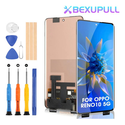 BEXUPULL Pantalla Amoled Para Oppo Reno10 5g Cph2531 Compatible Con Huella Color Negro | Envío gratis