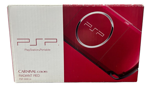 Psp Portable 3000 Slim & Lite Carnival Colors Radiant Red Sony Playstation Vermelho