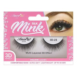 Pestañas Postizas Mink 3d Profesionales Naturales Amor Us Color 3d Silk Mink 23 Espesor 10 Mm Largo 10 Mm Tipo De Curvatura D