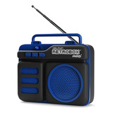 Retrobox Mini Rtx-10 - Bocinas Bluetooth Con Radio Fm, Usb