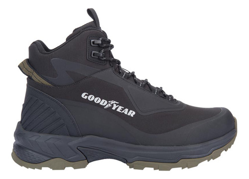 Bota Hiker Goodyear 343m Negro Con Olivo Para Hombre