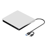  Quemador Dvd Externo Cd Lector Grabador Slim Con Usb Type C