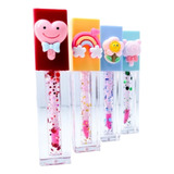 Kit 2 Lip Gloss Bichinhos Com Glitter Divertido Fofo