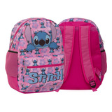 Mochila Infantil Menina Stitch Passeio Alça Costas Reforçada