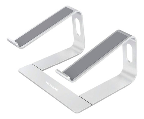 Soporte Base Aluminio Para Mac Macbook Notebook 10 - 16 Color Gris