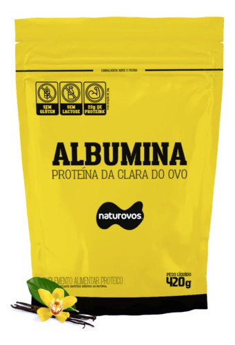 Albumina Naturovos 420g Vários Sabores