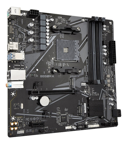 Placa Mãe Am4 - Gigabyte B550m K (micro Atx)