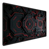 Mousepad Gamer Speed Extra Grande 70x35 Nave Door Vermelho