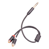 Cable Adaptador De Audio Macho A Doble Rca Lotus Hembra De 6