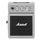 Amplificador Marshall Micro Amp Ms-2 Transistor Para Guitarra De 1w Color Gris Claro