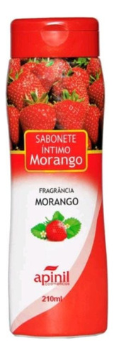 5 Sabonete Intimo Apinil Morango Higieni Íntima Banho 200ml