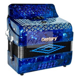 Acordeon Botones Sol Azul 3412 3 Regs Century C3412a