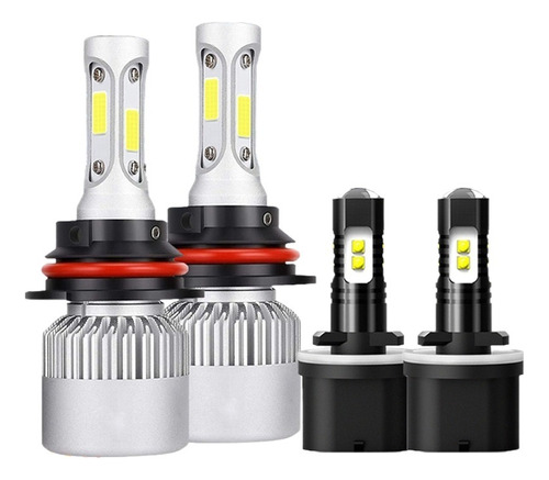 9007 880 Kit De Focos Led Para Dodge Luz Alta/baja 8000lm