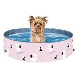 Piscina Para Cachorro Pets Dobrável 60 Cm X 20 Cm Vg+