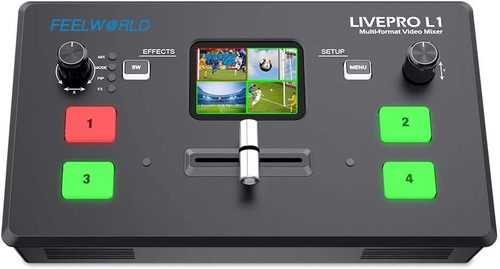 Conmutador Mezclador Vídeo Cámara Livepro L1 V1 De Feelworld