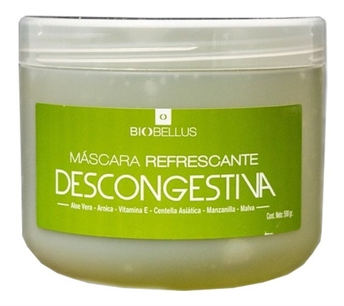 Máscara Refrescante Descongestiva Facial Biobellus X500gr