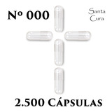 Cápsulas Vazias De Gelatina Incolor Nº 000 - Lote Com 2.500