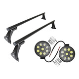 Barras Redondas Vw Negra Y Faros Redondos 9 Leds 27w