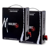 Jean Rivier Malbec Barrica Vino Bag I Box 2 Unidades De 3l