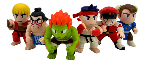 Street Fighter  Set 6 Figuras Coleccion  Juguete Para Niños 