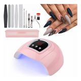 Lámpara De Uñas Led Uv De 54w Con 11 Herramientas Manicura