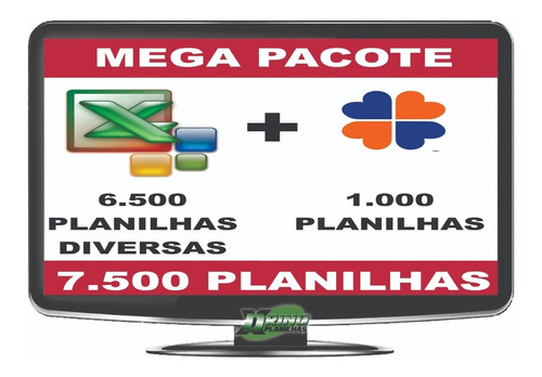 2600 Planilhas Em Excel - Super Pacote 100% Editável